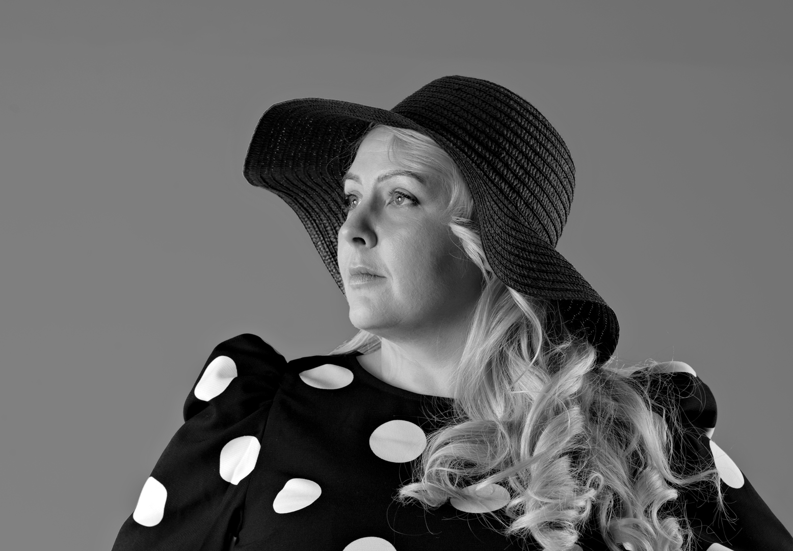 Leena with black hat (Leena-Maija Lindqvist)